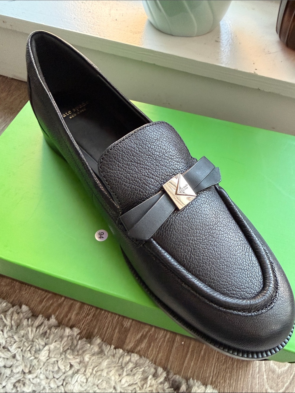 Kate Spade New York Deco Bow Loafers, Size 10